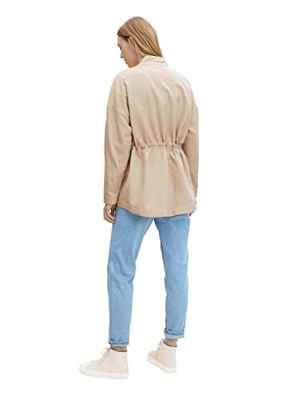 Tom Tailor 1032048 Chaqueta, Silver Ecru 11704-Juego de Mesa [Importado de Alemania], L para Mujer