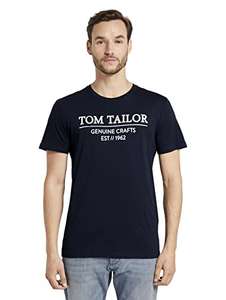 TOM TAILOR Camiseta con Logotipo de algodón orgánico para Hombre