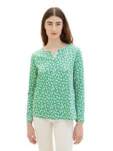 TOM TAILOR Camiseta de Manga Larga para Mujer