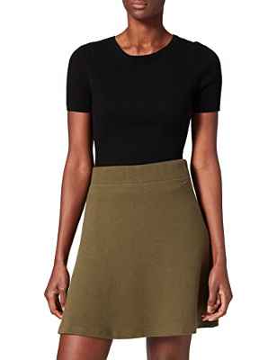 TOM TAILOR Denim 1029360 Falda, 24008-Deep Olive Green, L para Mujer