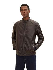 TOM TAILOR Hombre 1026337 Chaqueta de motorista de piel sintética (VARIAS TALLAS)