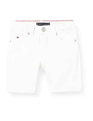 Tommy Hilfiger Scanton Short White Pantalones Cortos Informales, 92 cm para Niños