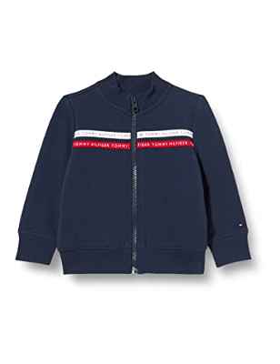 Tommy Hilfiger Tommy Tape Track Jacket Chaqueta, Twilight Navy, 80 cm para Niños