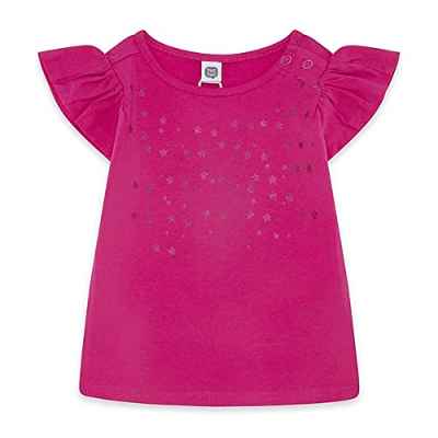 Tuc Basicos Baby S22, Camiseta Bebé Niñas, Fucsia, 6 Meses