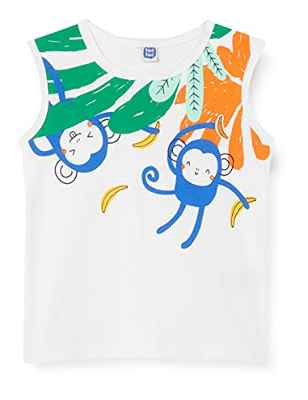 Tuc Tuc Punto Tropicool Camiseta sin Mangas para bebés y niños pequeños, Blanco, 3M