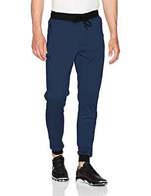 Under Armour Sportstyle Tricot Jogger Pantalón de jogging, Hombre, Gris Carbon Heather/Black, XL