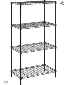 Unidad de almacenamiento con 4 estantes estrechos de las baldas ajustable y patas ajustables para nivelar, carga máxima de 363 kg