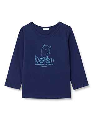 United Colors of Benetton M/L 3ATNA101D Camiseta DE Manga Larga, Azul Oscuro 252, 56 para Bebés