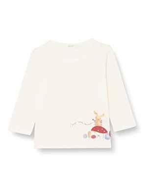 United Colors of Benetton M/L 3ATNA101L Camiseta DE Manga Larga, Blanco Crema 036, 74 para Bebés