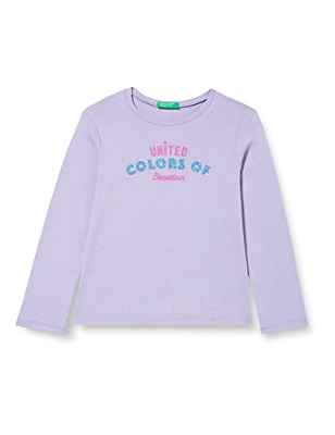 United Colors of Benetton M/L 3I9WG104K Camiseta DE Manga Larga, Wisteria 11C, 116 para Niñas