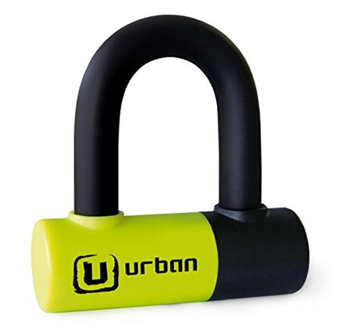 Urban Security Candado Antirrobo Moto Disco Mini U 14 con Doble Cierre 
