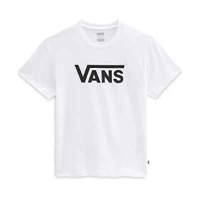 Vans Flying V Crew Girls Camiseta, Blanco, 14-16 Años para Niñas