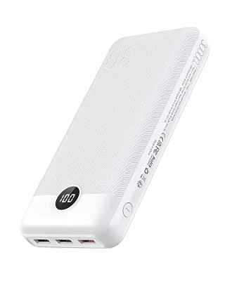 VEGER 30000mAh Bateria Externa Power Bank con Pantalla LED Bateria Portatil USB C Carga rapida PD 20W QC 3.0 con 2 Entradas y 4 Salidas Compatible con iPhone, Samsung, Huawei, Tableta y más.