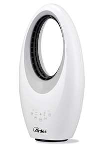 Ventilador Sin Aspas Potente y Silencioso Ventilador con Telemando Luz Nocturna Led Mandos Táctiles y Temporizador