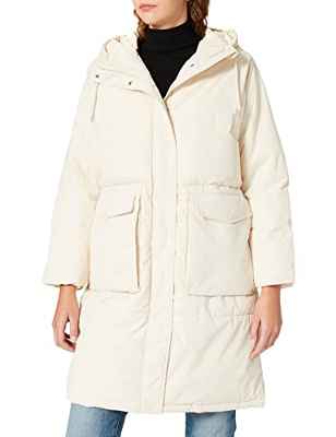 Vero Moda Chaqueta Larga Acolchada Vmelanor Ga Boos Abrigo, Abedul, XL para Mujer