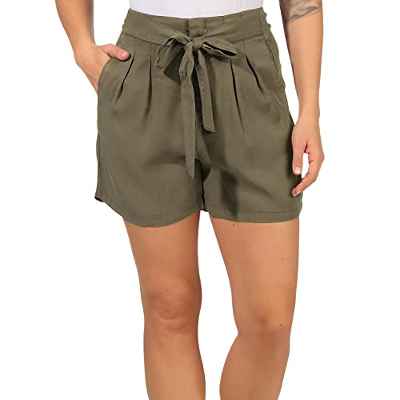 Vero Moda Vmmia HR Loose Summer Shorts Ga Noos Pantalones Cortos, Cuerda Elástica, L para Mujer