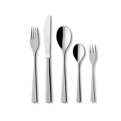 Villeroy & Boch Modern Line Cubertería, Set, Para hasta 6 personas, 30 piezas, acero inoxidable