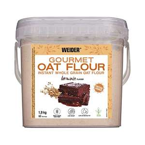 Weider Oat Gourmet Harina de Avena Integral - Sabor Brownie (1,9 kg)
