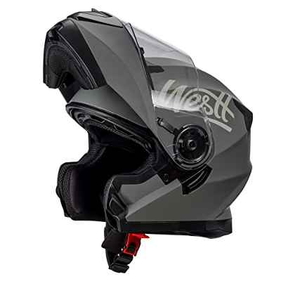 Westt Casco integral de moto Torque X, plegable, resistente a los golpes, casco integral para hombre y mujer, con certificado ECE