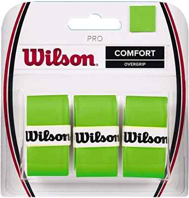Wilson Pro Overgrip, Unisex Adulto, Verde, Paquete de 3