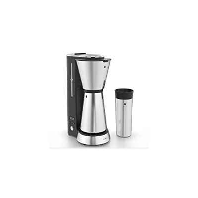 WMF Kitchenminis Aroma Cafetera de goteo con termo, cafetera de filtro para hasta 5 tazas de café, vaso térmico 350 ml, programa antical, indicador agua, display digital, filtro extraible , 760 W