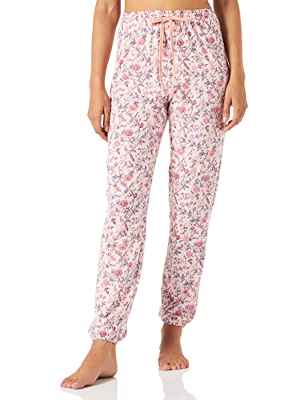 Women'secret Pantalón Largo De Algosón En Single Jersey con Estampado De Gastón Y Daniela, Rosa, XS para Mujer