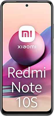 Xiaomi Redmi Note 10S Smartphone RAM 6GB ROM 64GB 6.43'' AMOLED DotDisplay 64MP Cámara Carga rápida de 33 W MediaTek Helio G95 3.5mm Headphone Jack 5000mAh (typ) Batería Azul [Versión ES/PT]