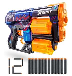 XSHOT- X-Shot Skins Dread, Poppy, 12 Dardos Lanzador Espuma