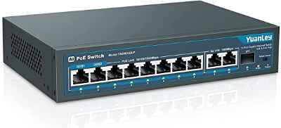 YuanLey 11 Puertos PoE Gigabit Switch