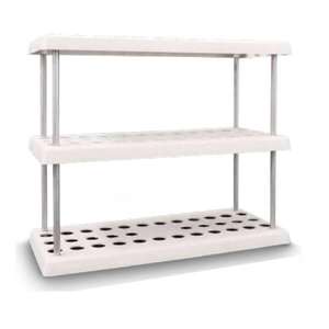 Zapatero de 3 Alturas de Plástico y Metal