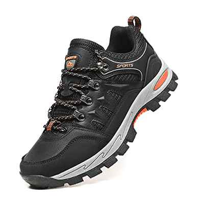 Zapatillas Trekking Hombre Zapatos Senderismo Ligeras Antideslizantes Transpirable Botas de Montaña Mujer Negro