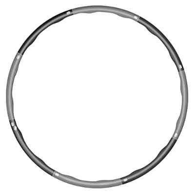 ZIMAIC Hula Hoop Fitness, Deportivo Hula Hoop, con 8 Secciones Fácil Aro de Hula de Fitness Desmontable, Hula Hoop Adultos Fitness, Ajustable de Tamaño