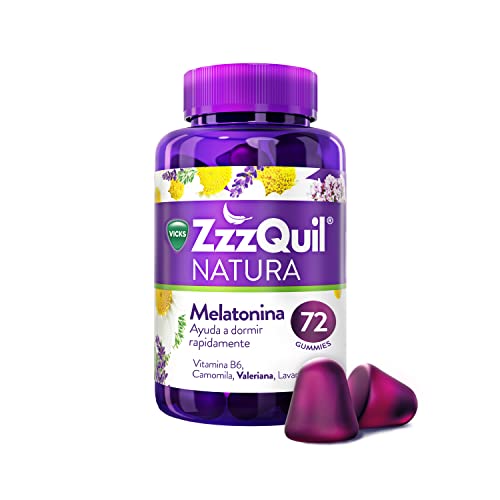 ZzzQuil Natura, Melatonina 72 Pastillas Para Dormir de Melatonina pura